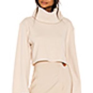 The Clara Crop Top Turtle Neck Sweater